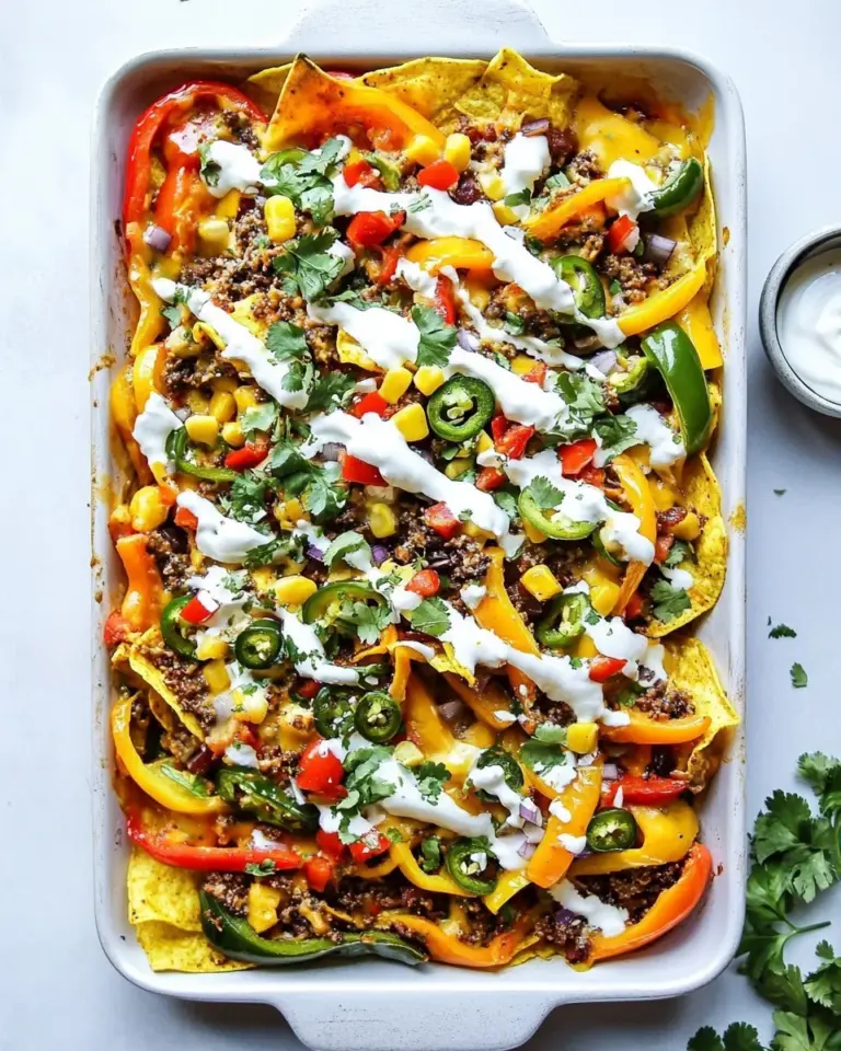 Homemade Mexican Mini Bell Pepper Nachos photo