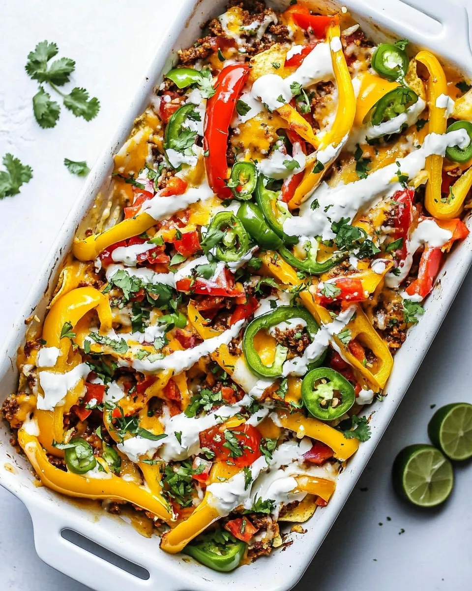 Classic Mexican Mini Bell Pepper Nachos image