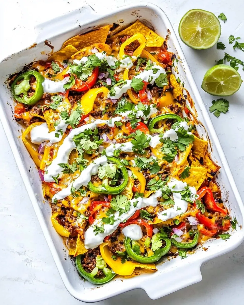 Easy Mexican Mini Bell Pepper Nachos dish photo