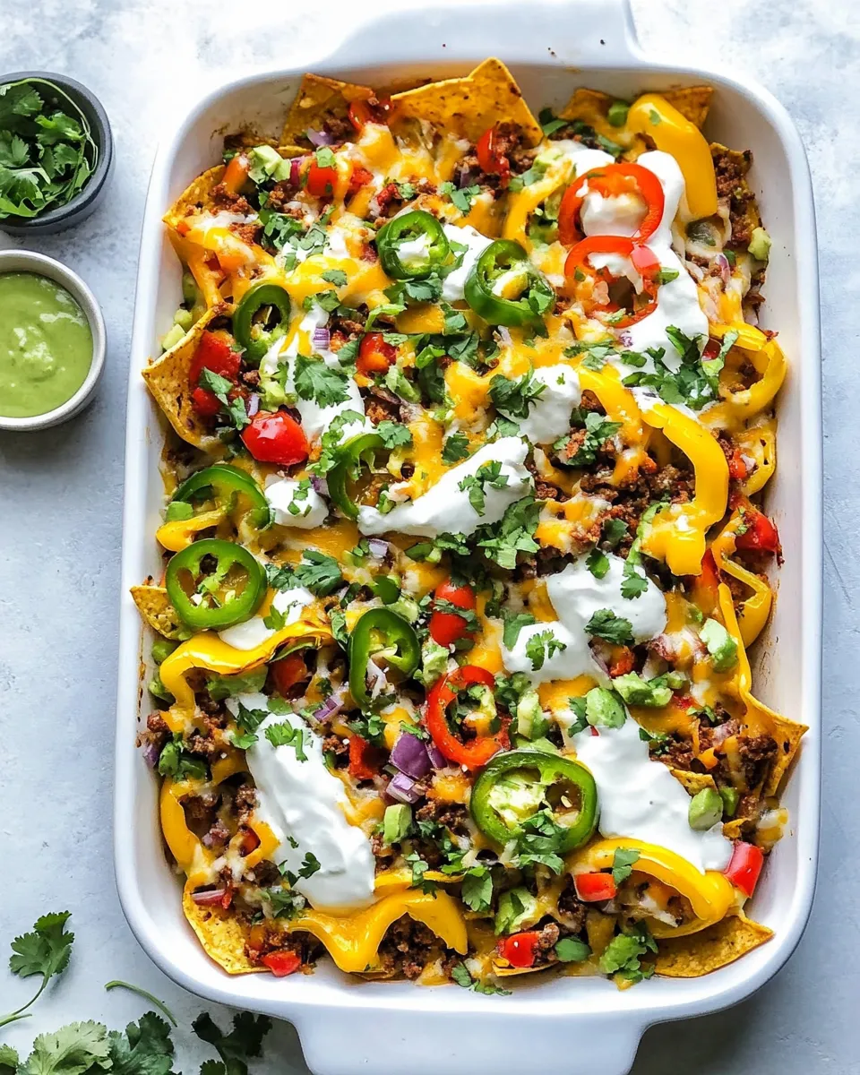 Delicious Mexican Mini Bell Pepper Nachos recipe image