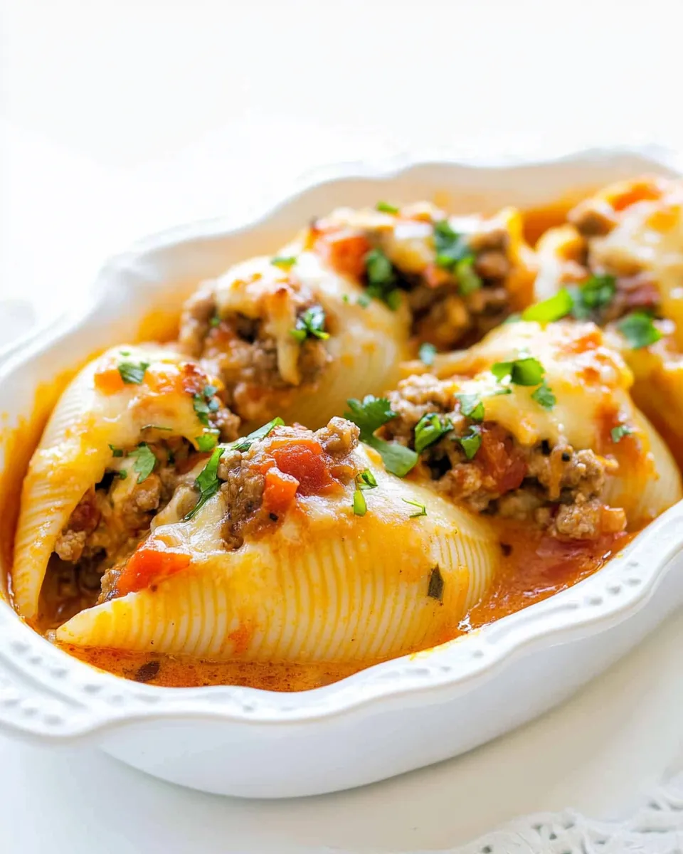 Easy Mexican Stuffed Shells recipe photo