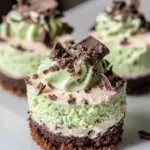 Homemade Mini Mint Cheesecake photo