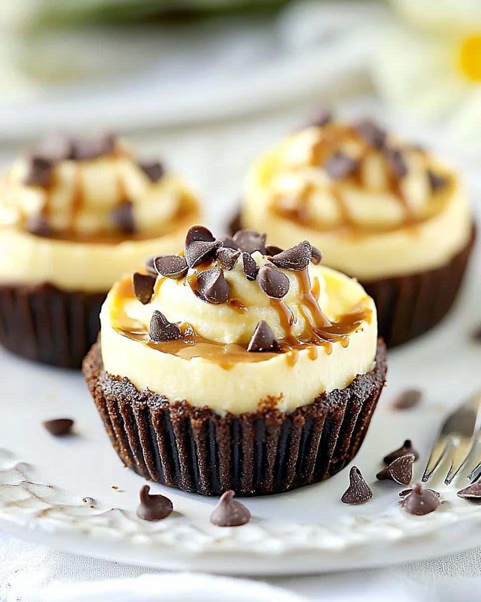 Homemade Mini No Bake Chocolate Peanut Butter Cheesecakes photo