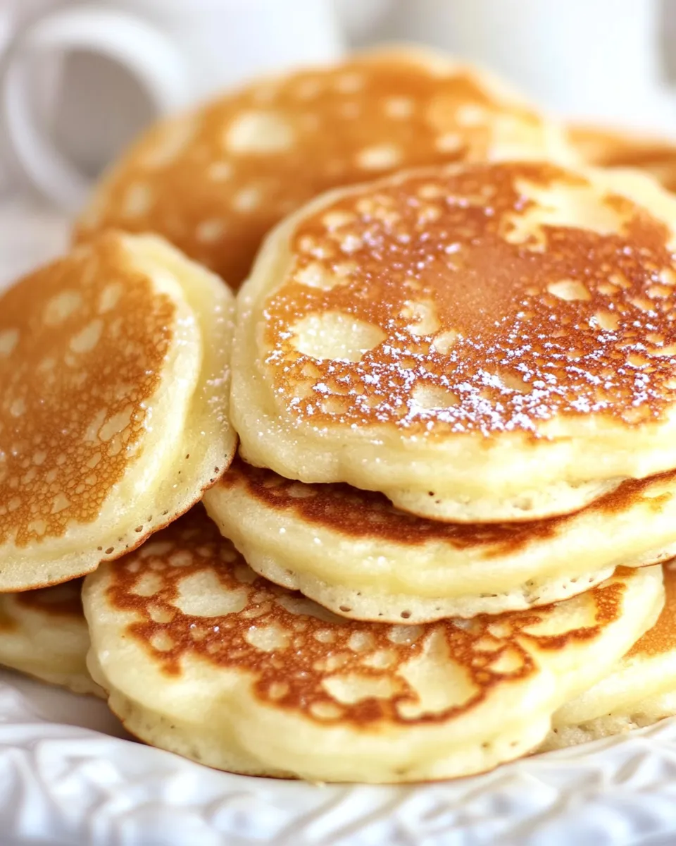 Easy Mini Pancakes or Silver Dollars recipe photo