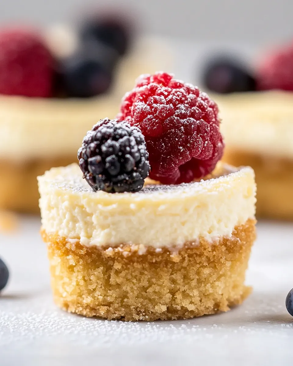 Delicious Mini Ricotta Cheesecakes shot