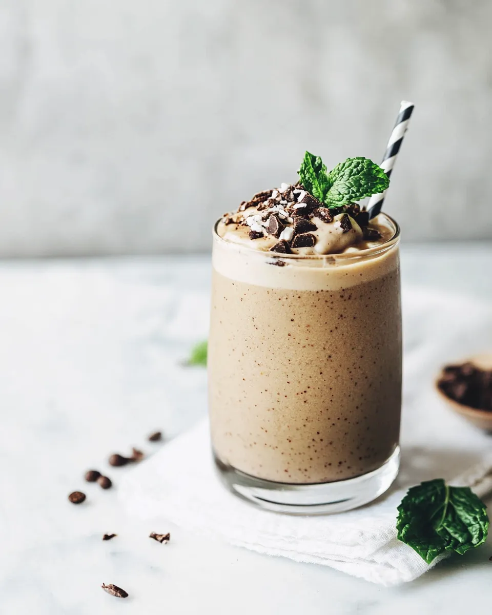 Homemade Mint Chip Espresso Shake photo