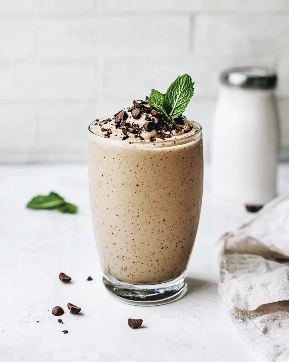 Perfect Mint Chip Espresso Shake shot