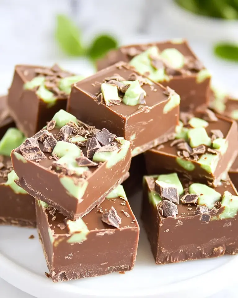 Homemade Mint Chocolate Fudge photo