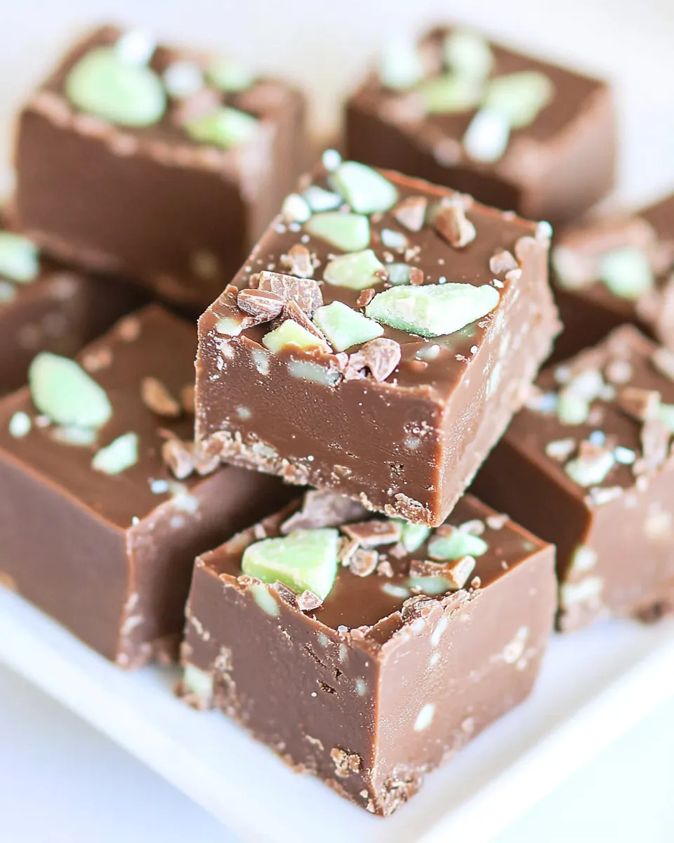 Easy Mint Chocolate Fudge recipe photo
