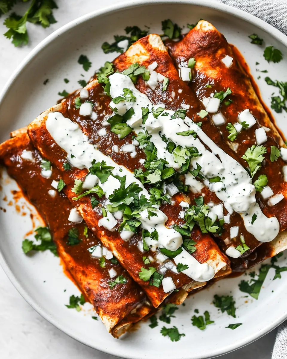 Homemade Mole Enchiladas recipe photo
