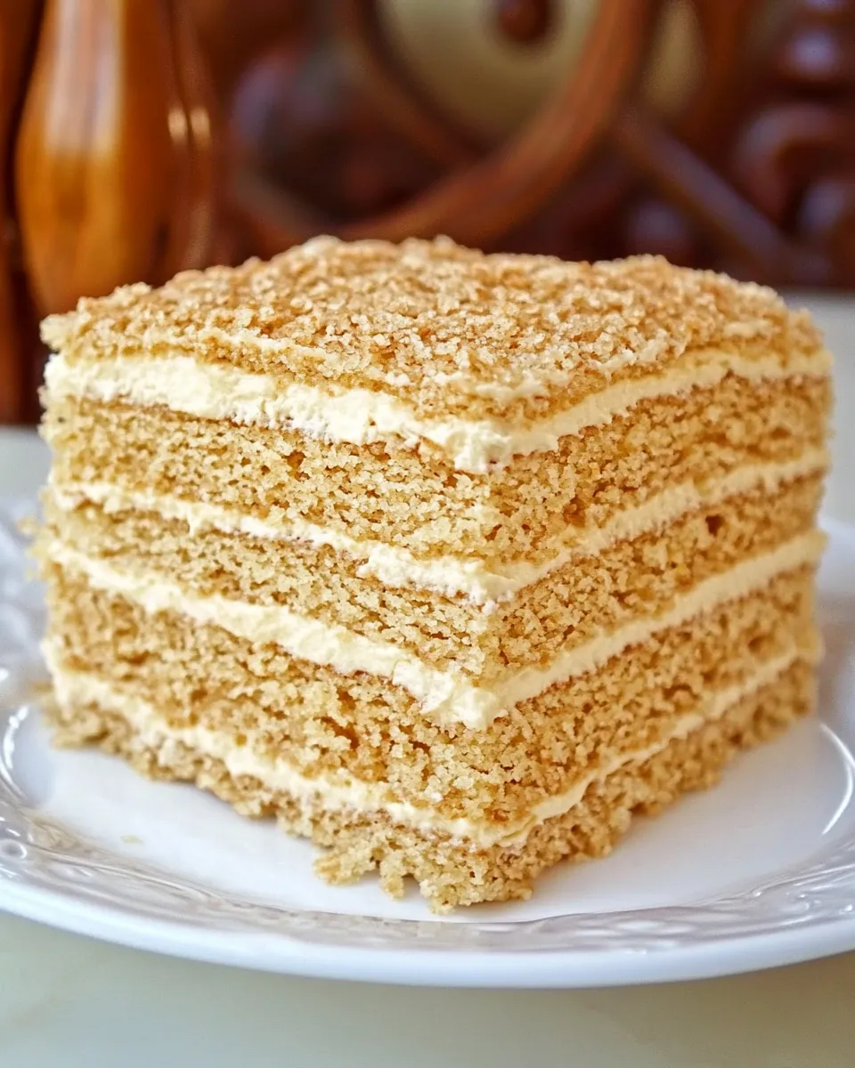 Classic Moms Spartak Cake Recipe image