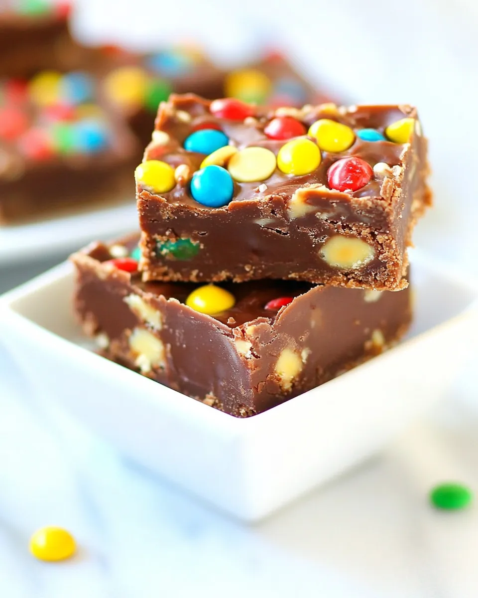 Easy Monster Fudge Bars recipe photo