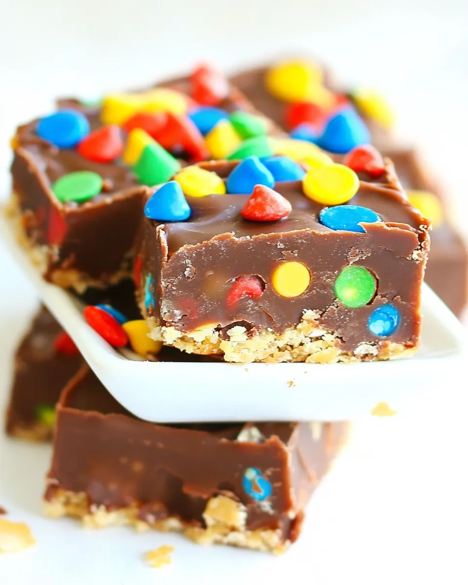 Delicious Monster Fudge Bars shot