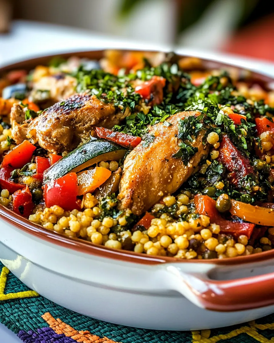 Classic Moroccan Chicken Couscous image