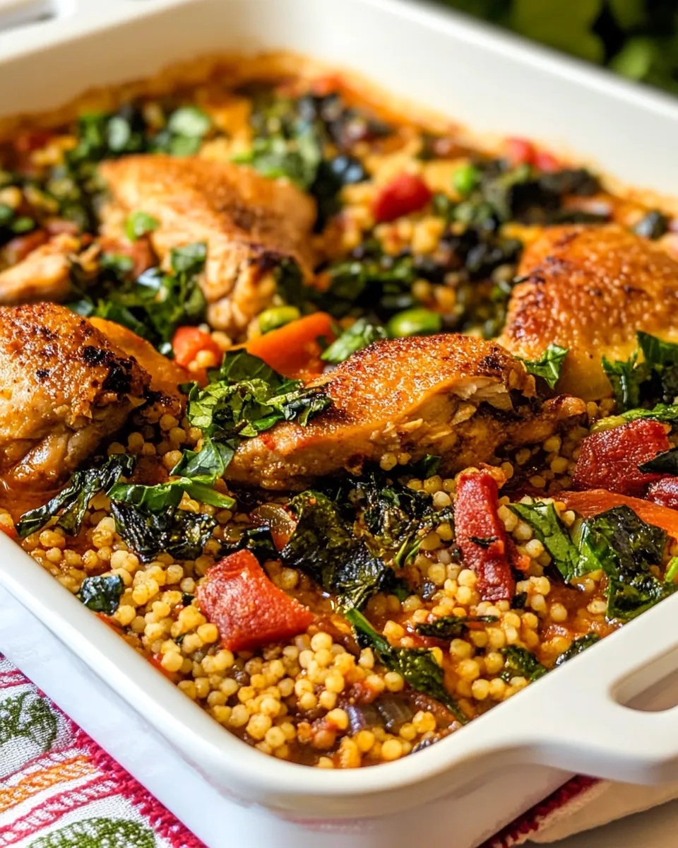 Delicious Moroccan Chicken Couscous dish photo