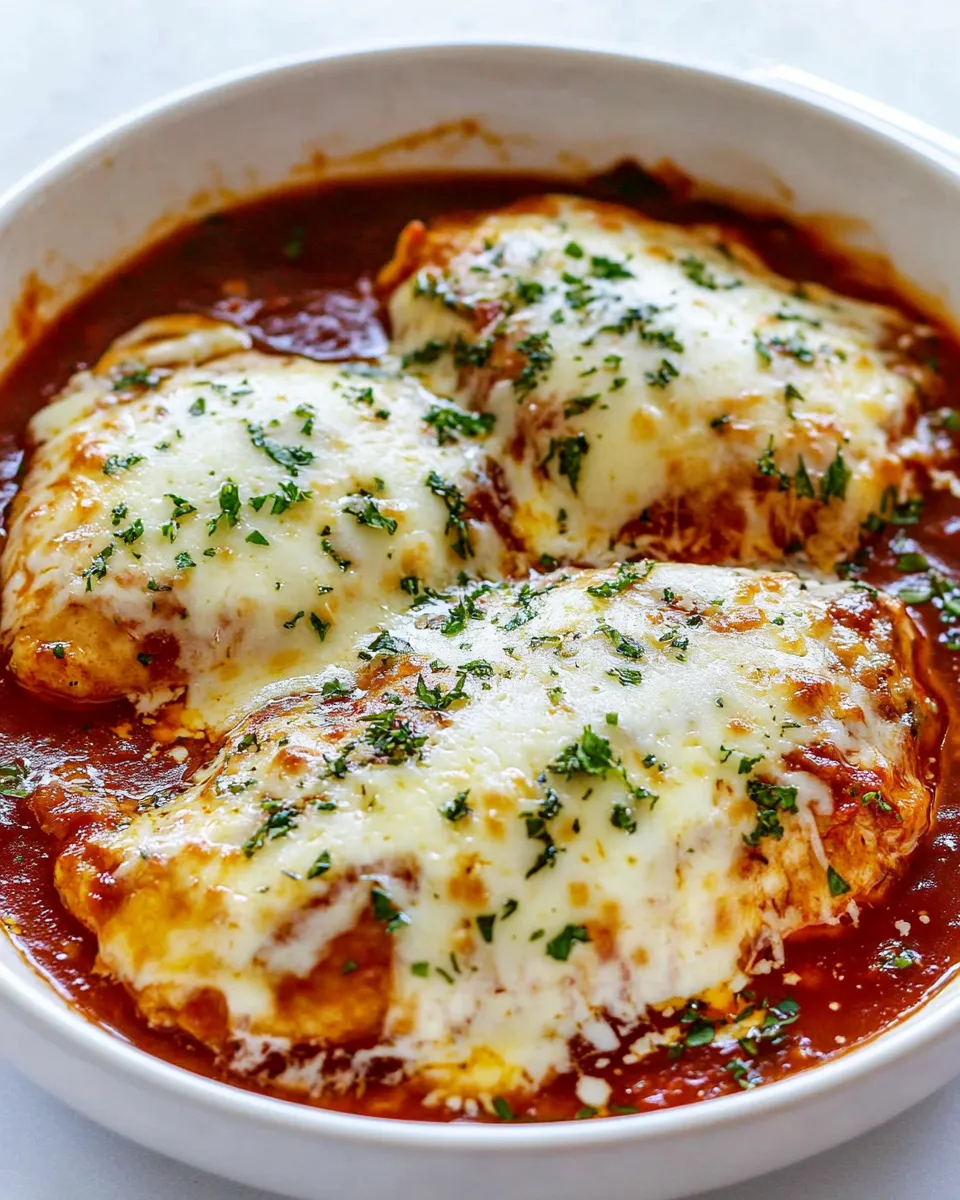 Delicious Mozzarella Chicken shot