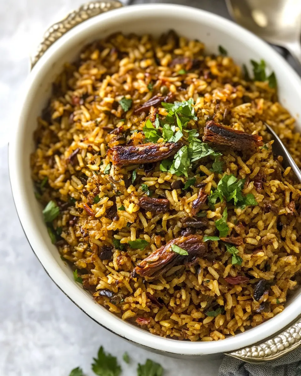 Delicious Mujadara Recipe (Lebanese Rice) photo