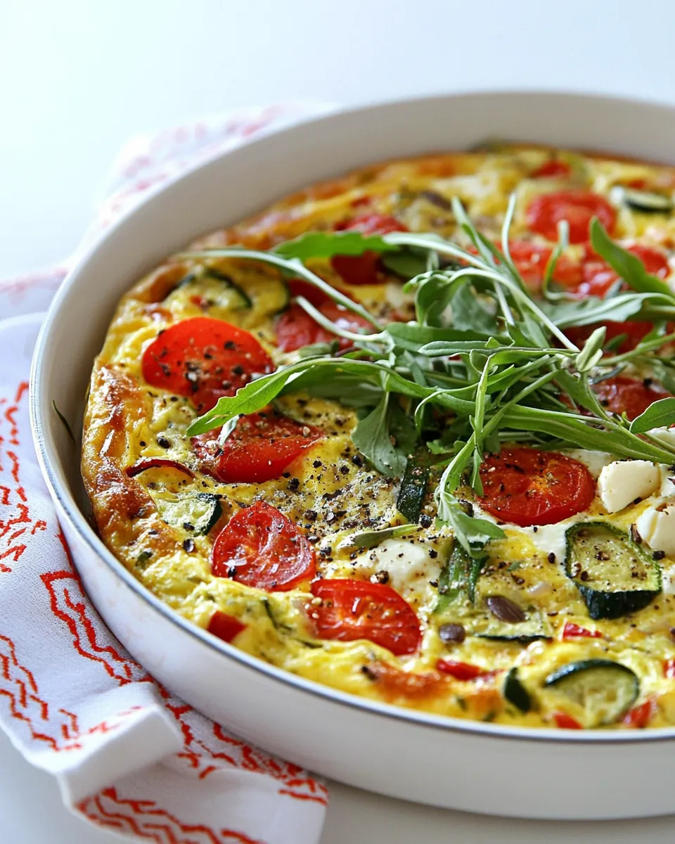 Delicious My Favorite Veggie Frittata shot