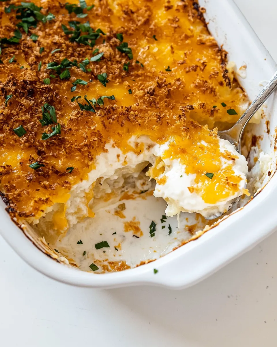 Homemade My Moms Cheesy Potatoes. image