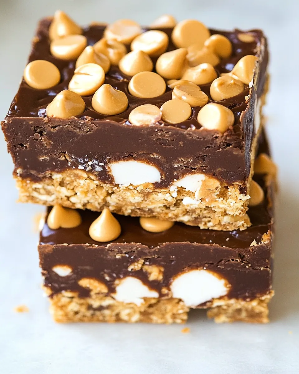 Homemade No-Bake Chubby Hubby Bars recipe photo
