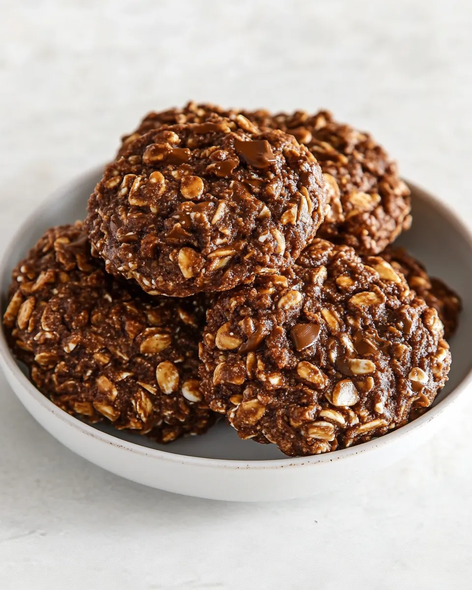 Delicious No-Bake Cookies food shot