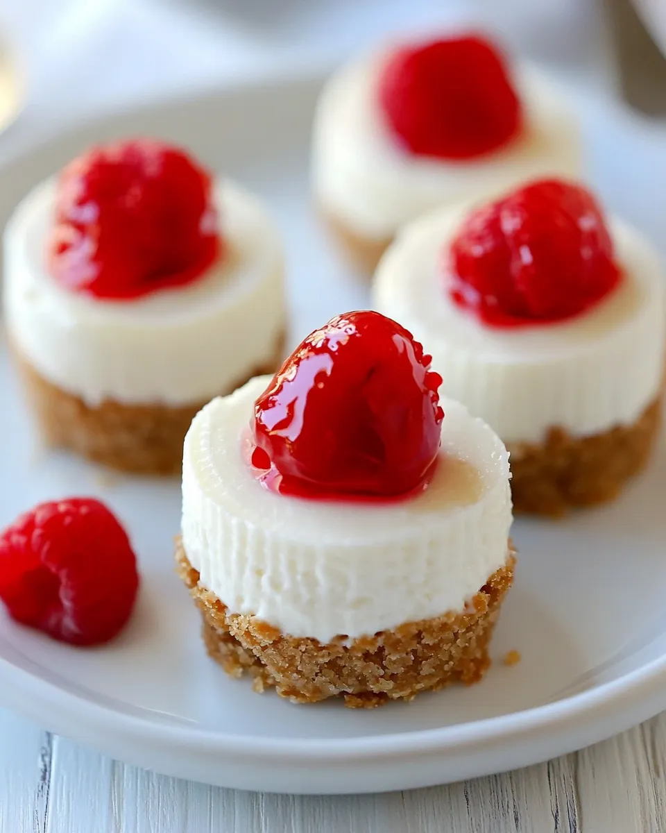Classic No-Bake Mini Cheesecakes Recipe image