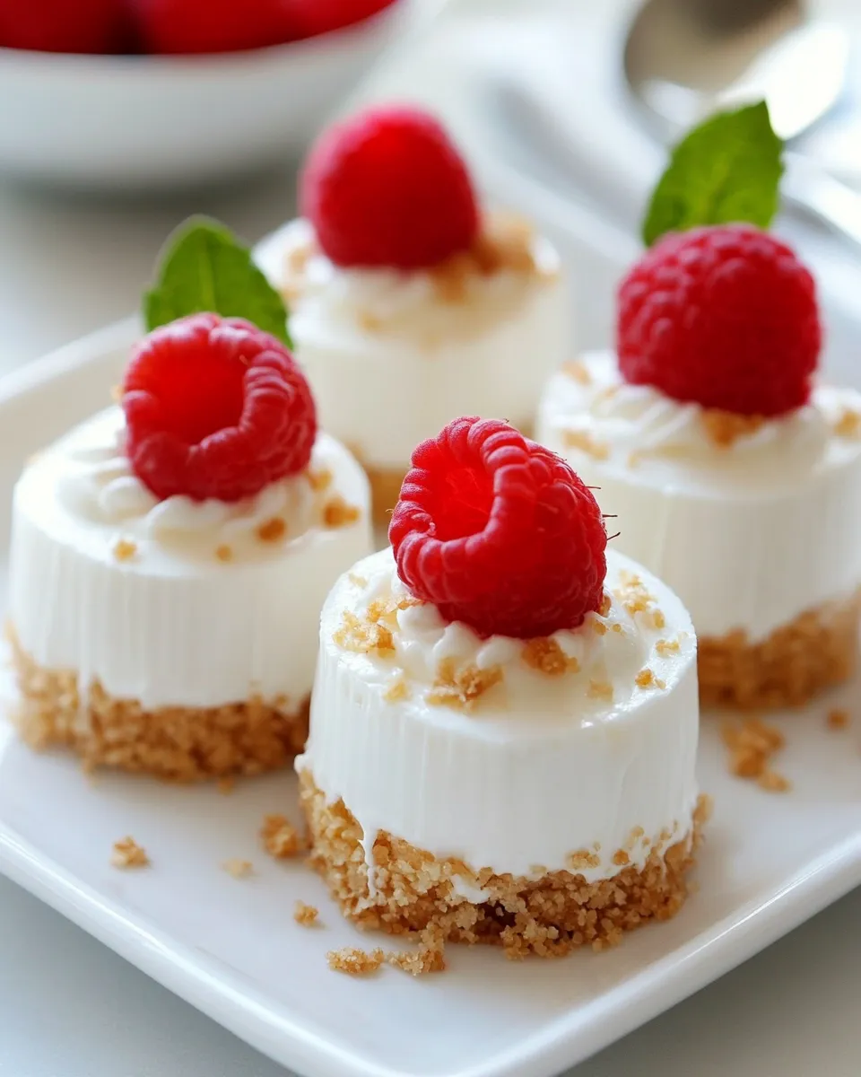 Easy No-Bake Mini Cheesecakes Recipe recipe photo