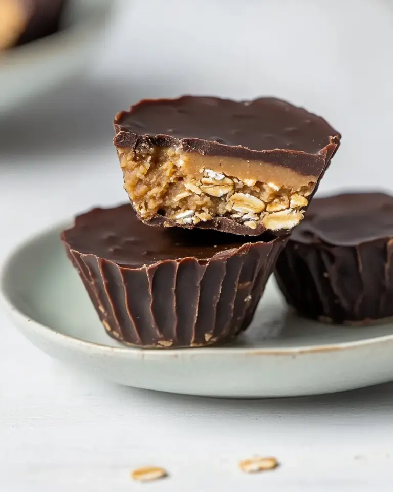 Easy No-Bake Oatmeal Peanut Butter Cups recipe photo