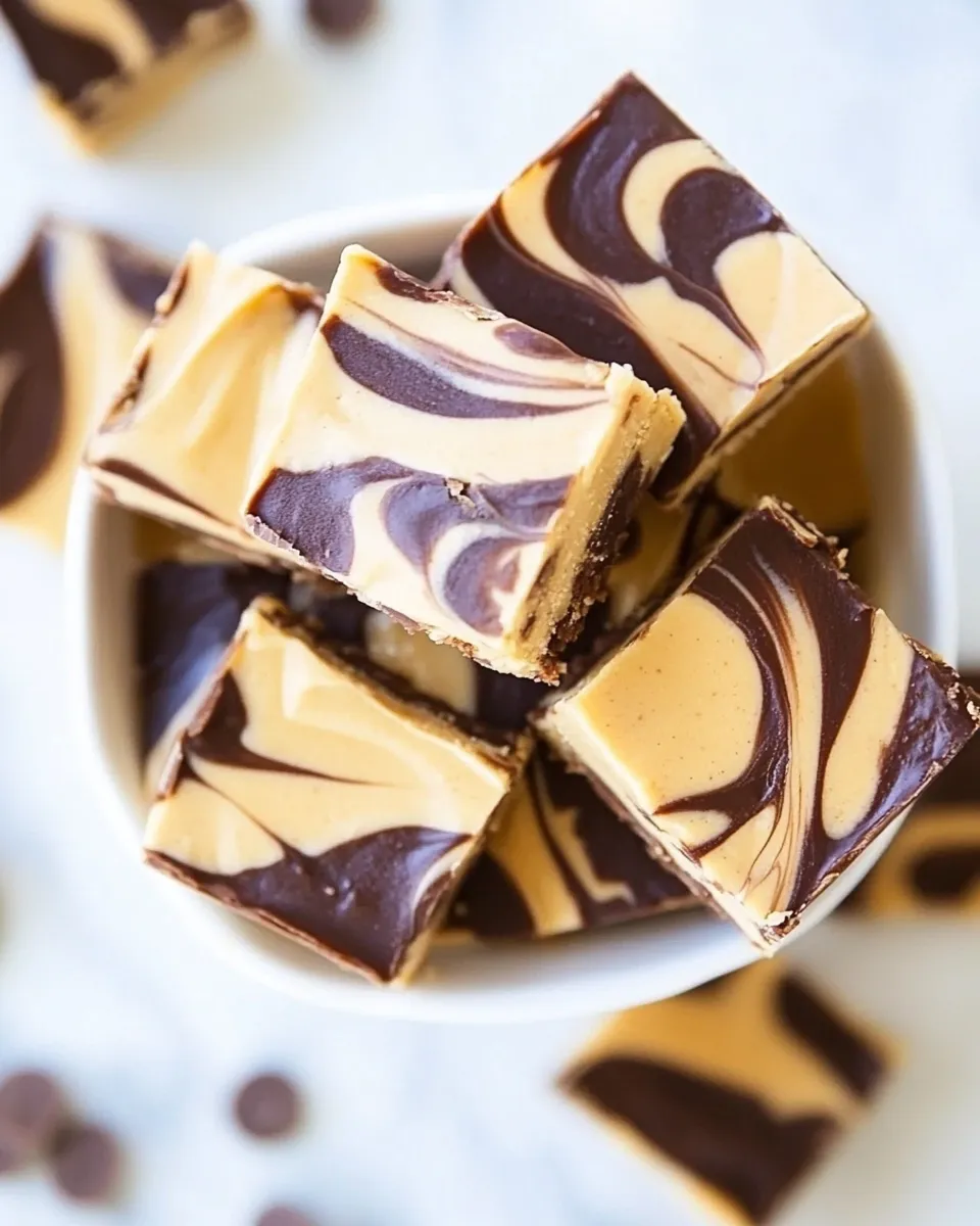 Delicious No-Bake Peanut Butter Bars food shot
