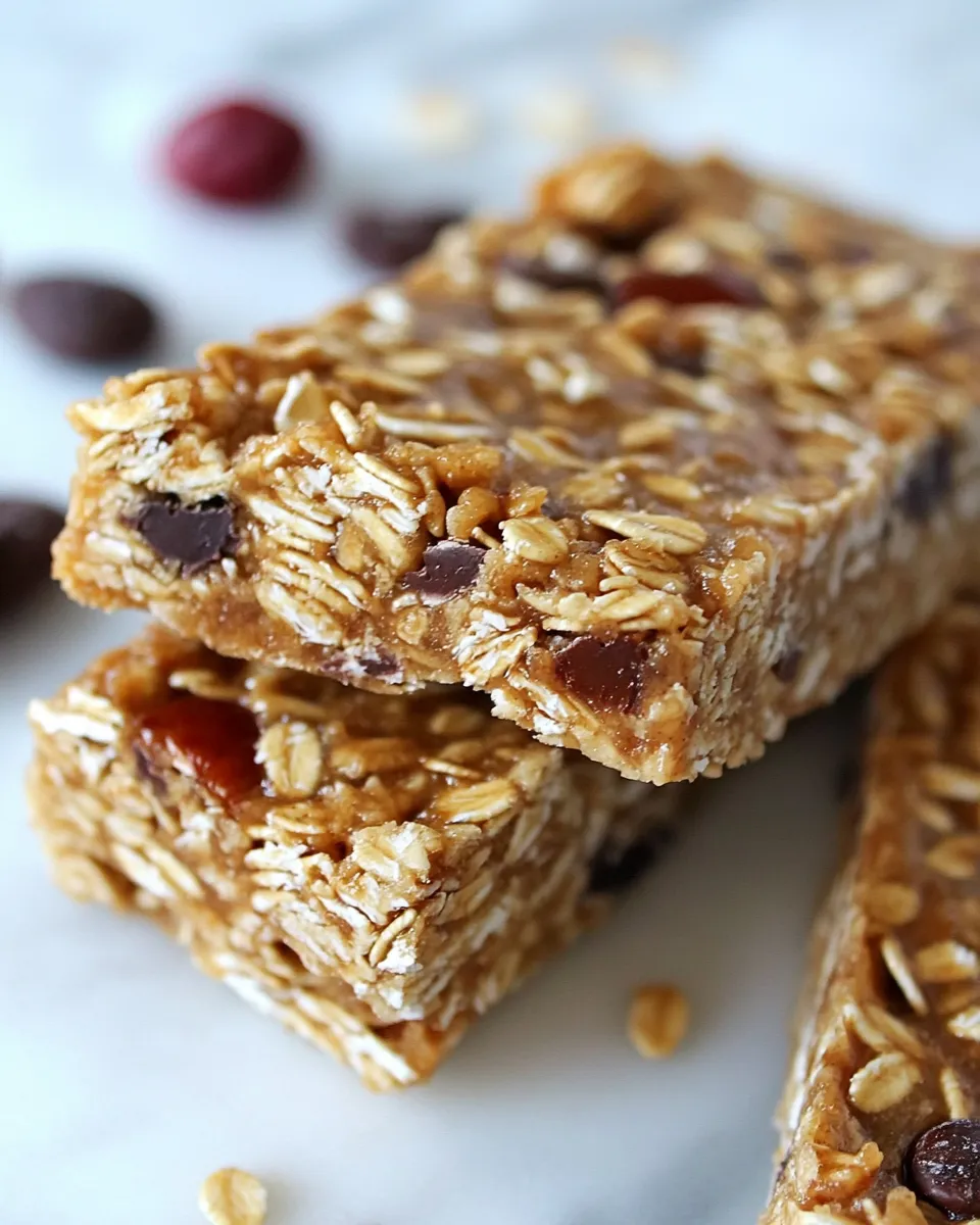 Classic No-Bake Peanut Butter Granola Bars image