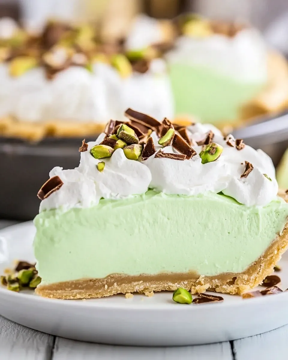 Delicious No-Bake Pistachio Pudding Pie image