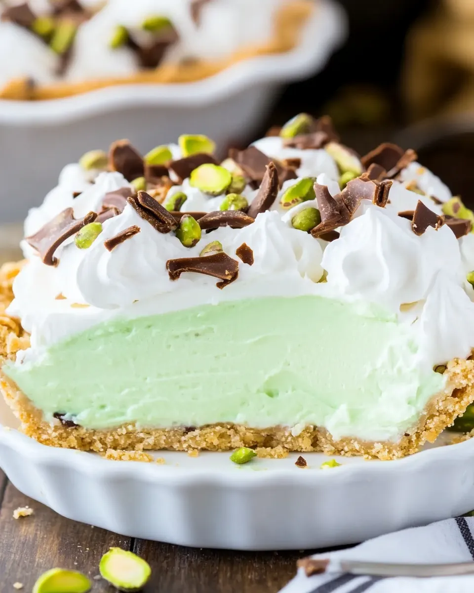 Classic No-Bake Pistachio Pudding Pie recipe photo