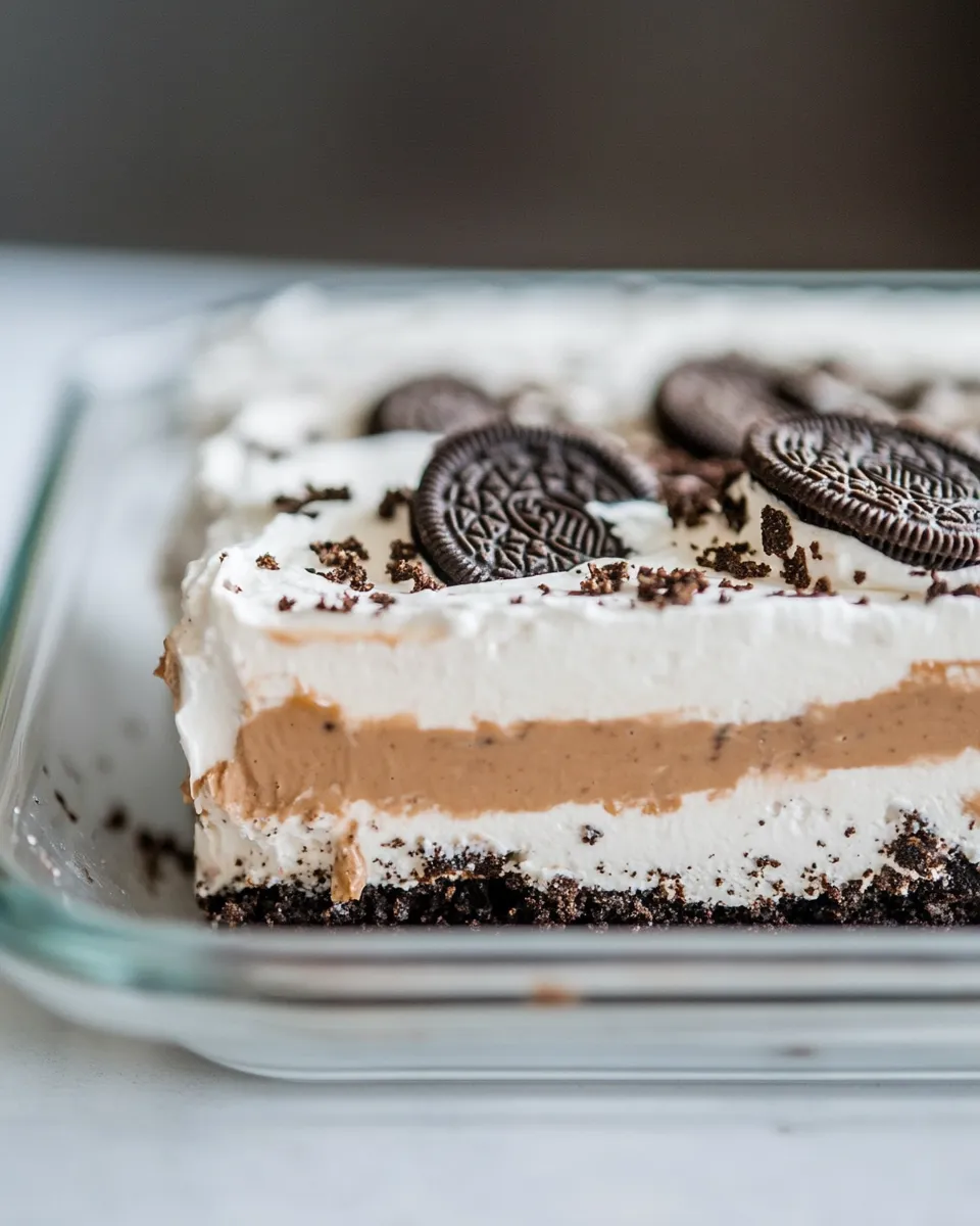Perfect No Bake Heavenly Oreo Dessert shot