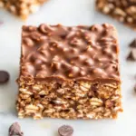 Easy No Bake Peanut Butter Chocolate Oatmeal Bars photo