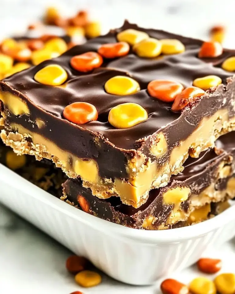 Easy No Bake Reeses Peanut Butter Bars photo