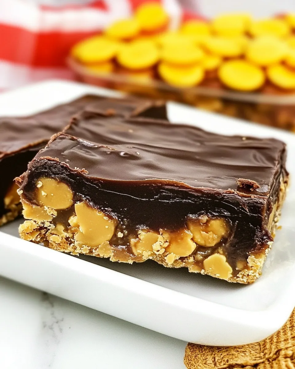 Delicious No Bake Reeses Peanut Butter Bars image