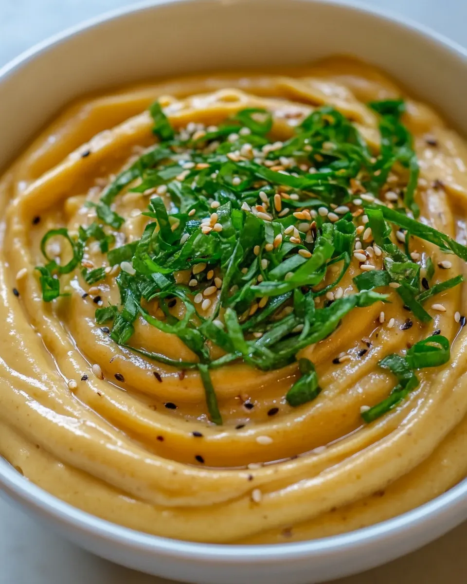 Quick No Cook, 3-Ingredient Miso Almond Sauce shot