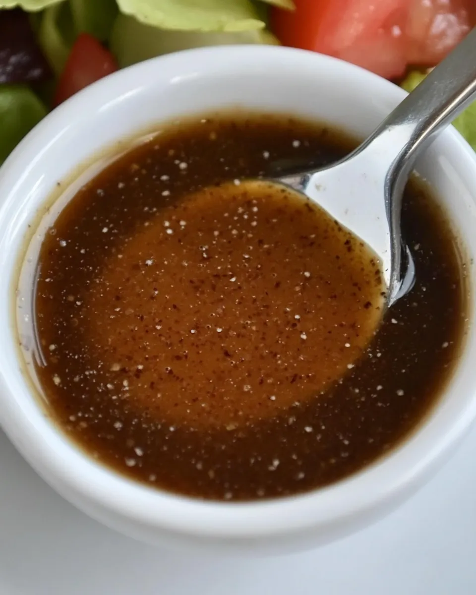 Easy No Oil Balsamic Salad Dressing recipe photo