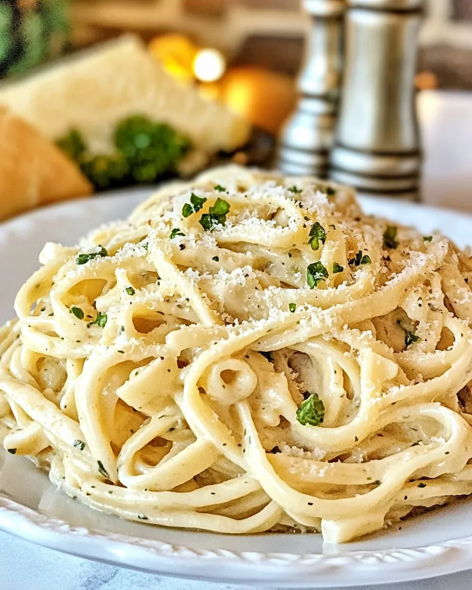 Delicious Noodles Romanoff shot