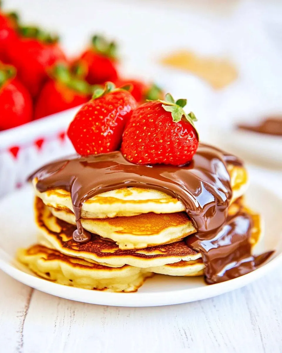Homemade Nutella Pancake Sandwiches Recipe food shot