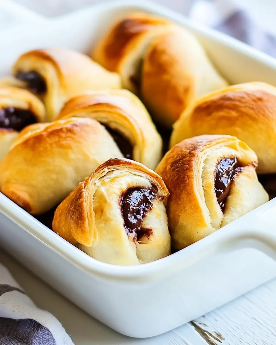 Homemade Nutella Stuffed Rolls recipe photo