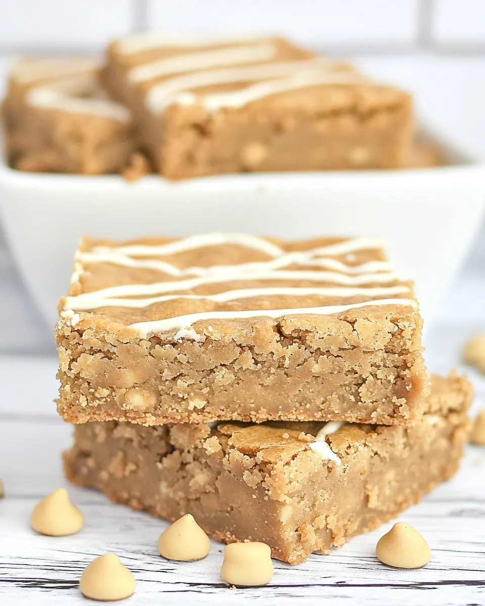 Homemade Nutter Butter Butterscotch Blondies photo
