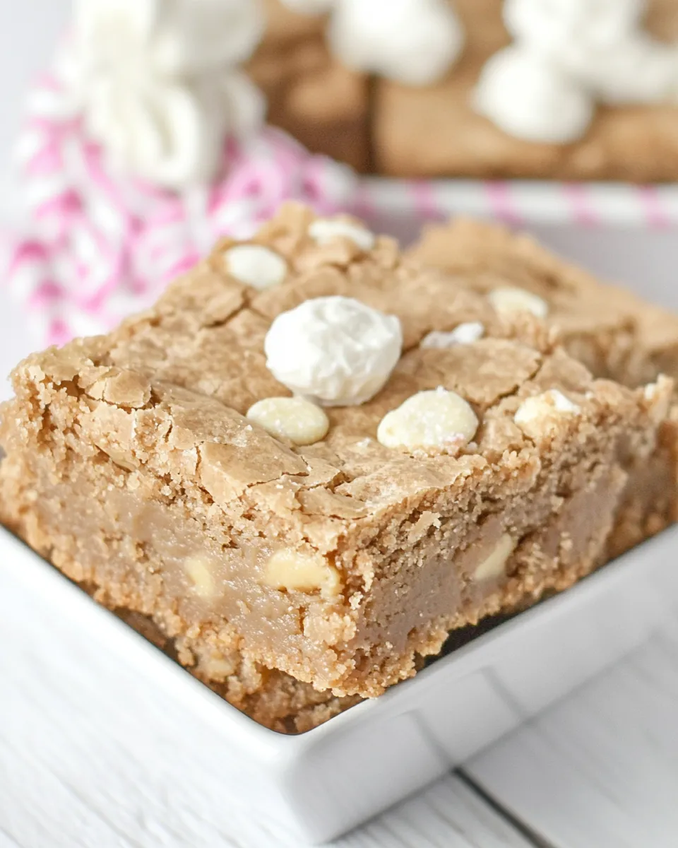 Easy Nutter Butter Butterscotch Blondies recipe photo