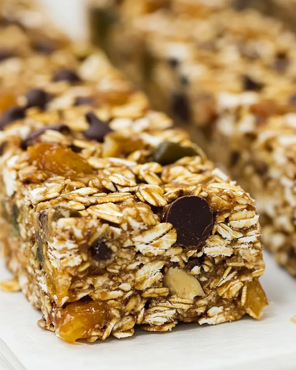 Classic Oat & Fruit Chocolate Chip Granola Bars dish photo