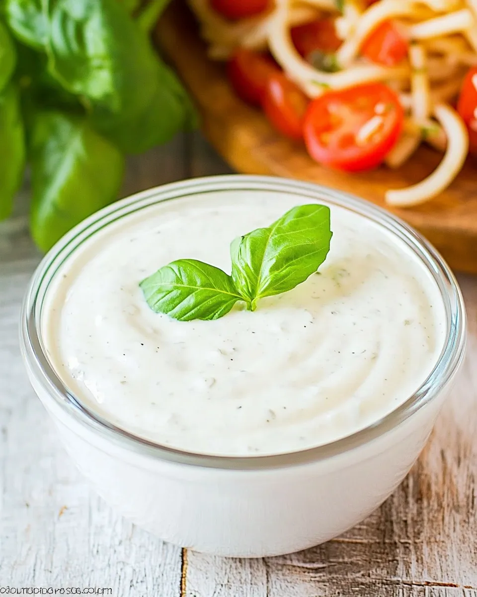 Delicious Old Spaghetti Factory Creamy Pesto Dressing: Easy Copycat Recipe image