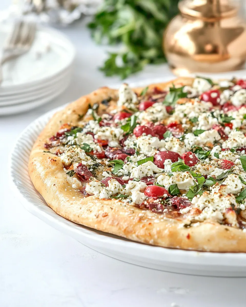 Homemade One-Dish Greek Pizza photo