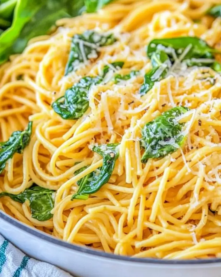 Easy One-Pot Pasta with Spinach photo