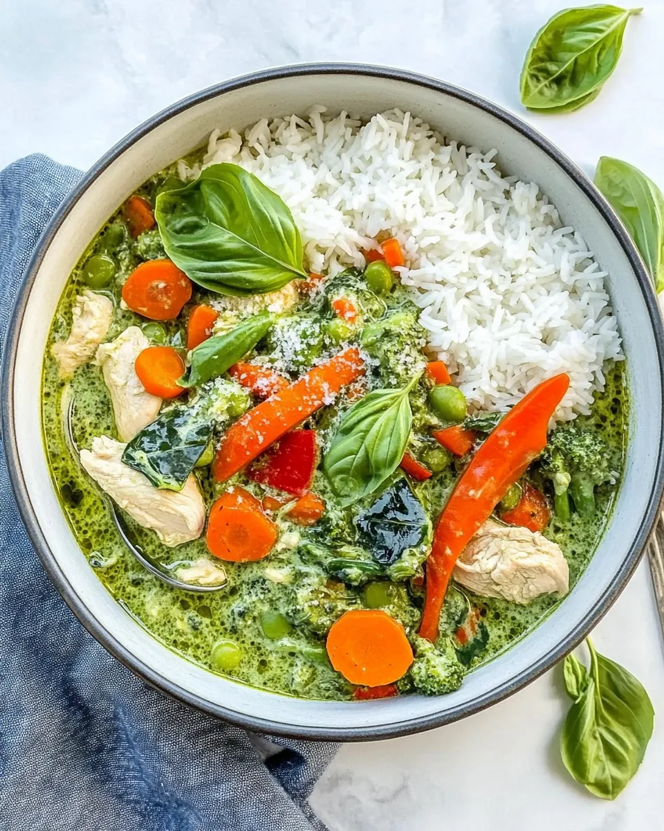 Classic One-Skillet Chicken Green Curry with Rice dish photo