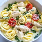 Easy One Pot Creamy Parmesan Chicken Tortellini photo