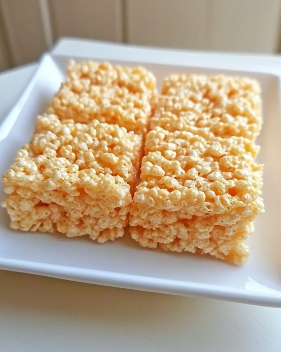 Classic Orange Creamsicle Rice Krispies Treats image
